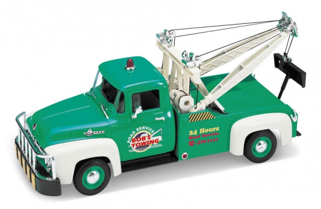 Welly 1/18 FORD F100 PickUp Tow Truck 1956 Green